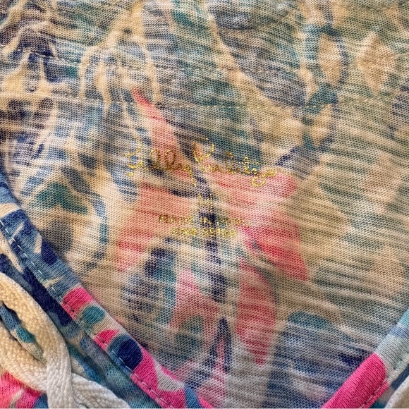 Lilly Pulitzer Blue Kaia Cotton Tunic Top - Picture 3 of 6